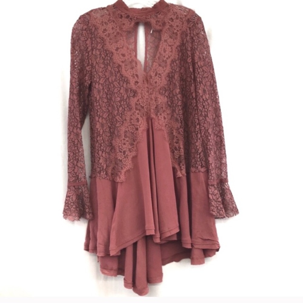 Free people lace tunic/dress - Rosy Coral 💕